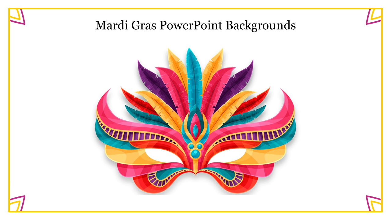 Ready To Use Free Mardi Gras PowerPoint Backgrounds